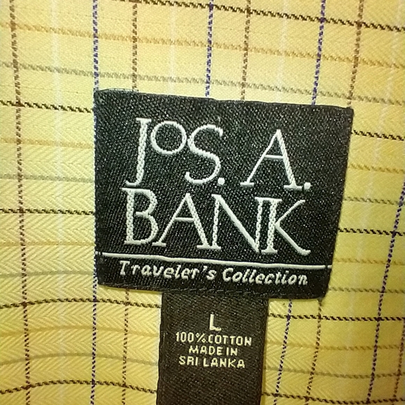 Jos A Bank Traveler's Collection Long Sleeve Button Down Shirt Men's sz Large. - Picture 5 of 5